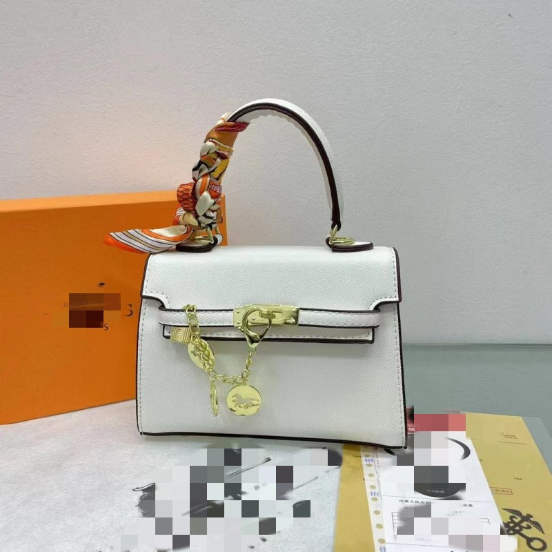 Comfortable Classic Kelly Platinum Palm Print Small Square Bags