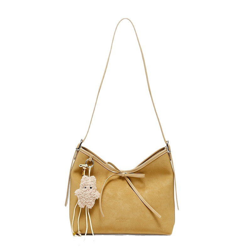 Women's Autumn College Color Bow Large Capacity Storage Women's Shoulder Bag