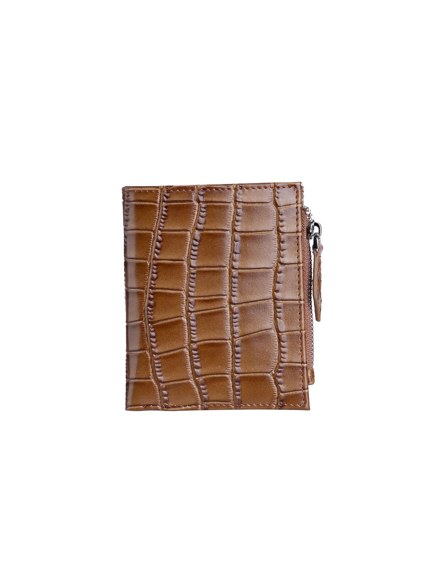 Genuine Leather Fashion Crocodile Pattern Short Ladies Wallets