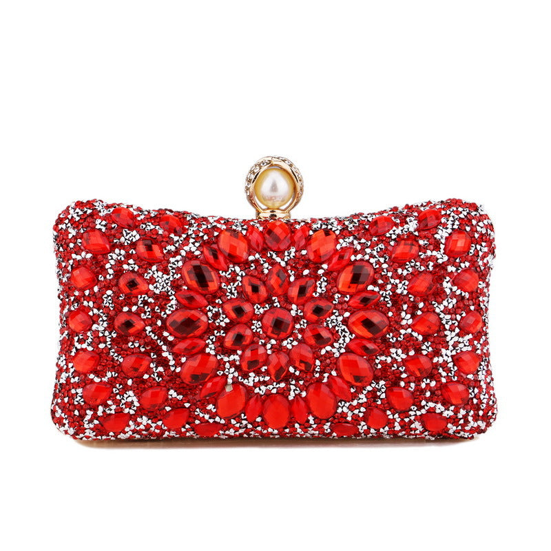 Women's Inlaid With Diamond Dinner High Sense Banquet Evening Bags