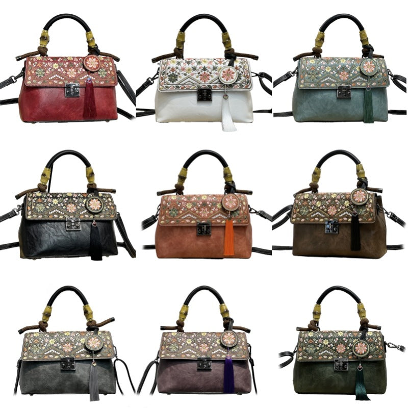Women's Style Embroidery With Cheongsam Cotton Linen Hand Women's Handbag