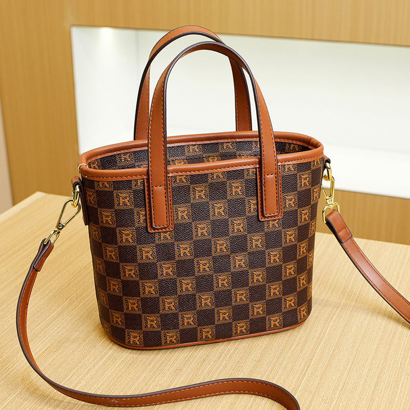 Women's Fashion Printed Korean Style Simple Summer Bucket Bags