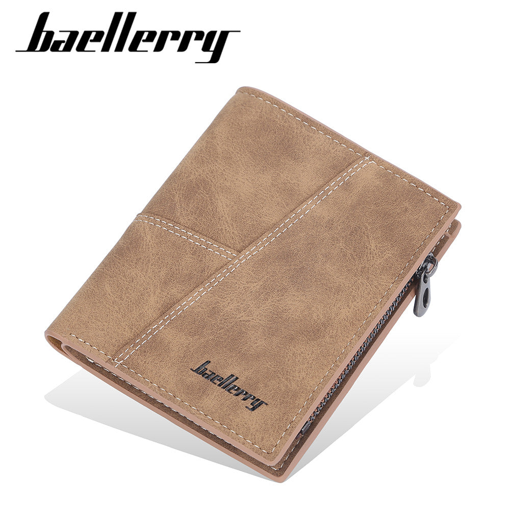 Men's Short Retro Multiple Slots Business Ticket Men's Wallet