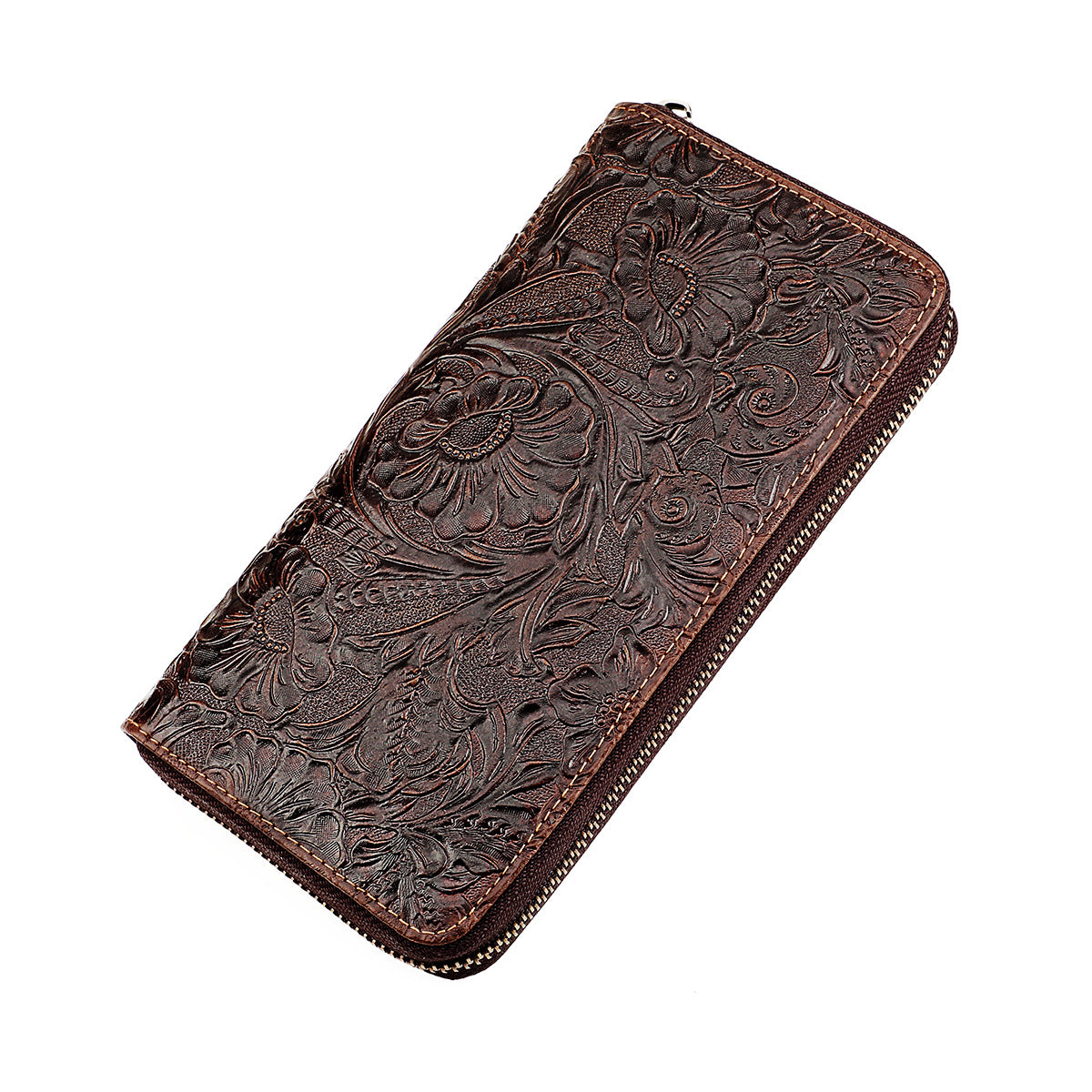 Women's & Men's Three-dimensional Dragon Zipper Swiping Personalized Large Capacity Clutch Ladies Wallet