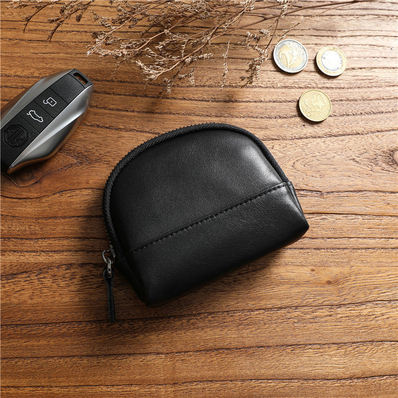 Women's & Men's & Retro Vegetable Tanned Leather Cowhide Large Capacity Ladies Wallets