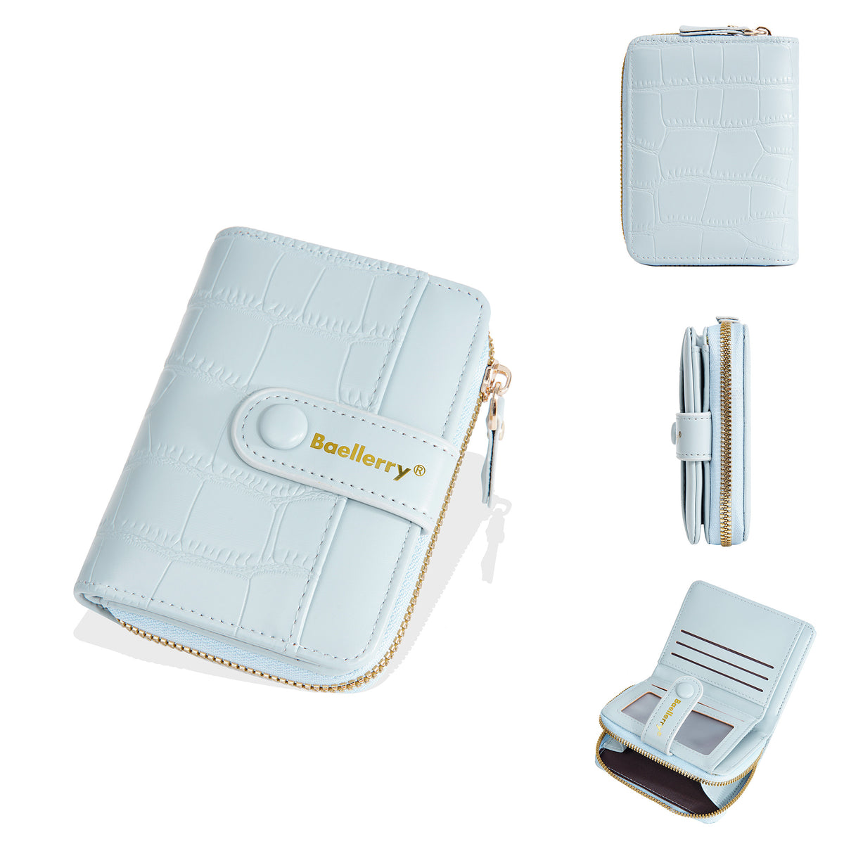 Women's Short Fashion Zipper Niche Stone Pattern Ladies Wallet