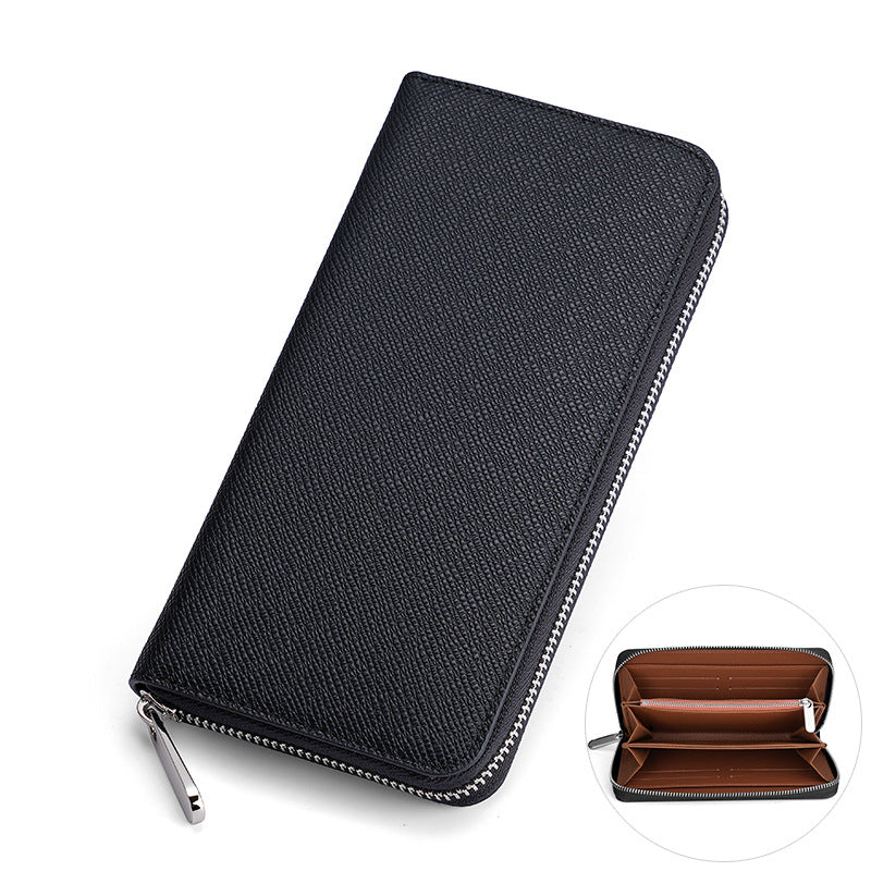Women's & Men's Long Fortune Cloth Cross Pattern Fashion Men's Wallets
