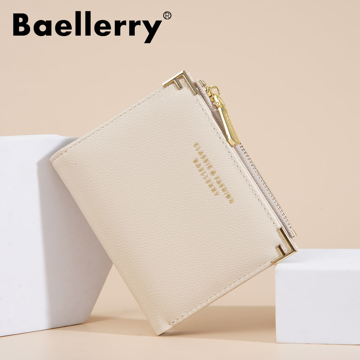 Women's Short Fashion Zipper Snap Korean Style Multiple Ladies Wallet