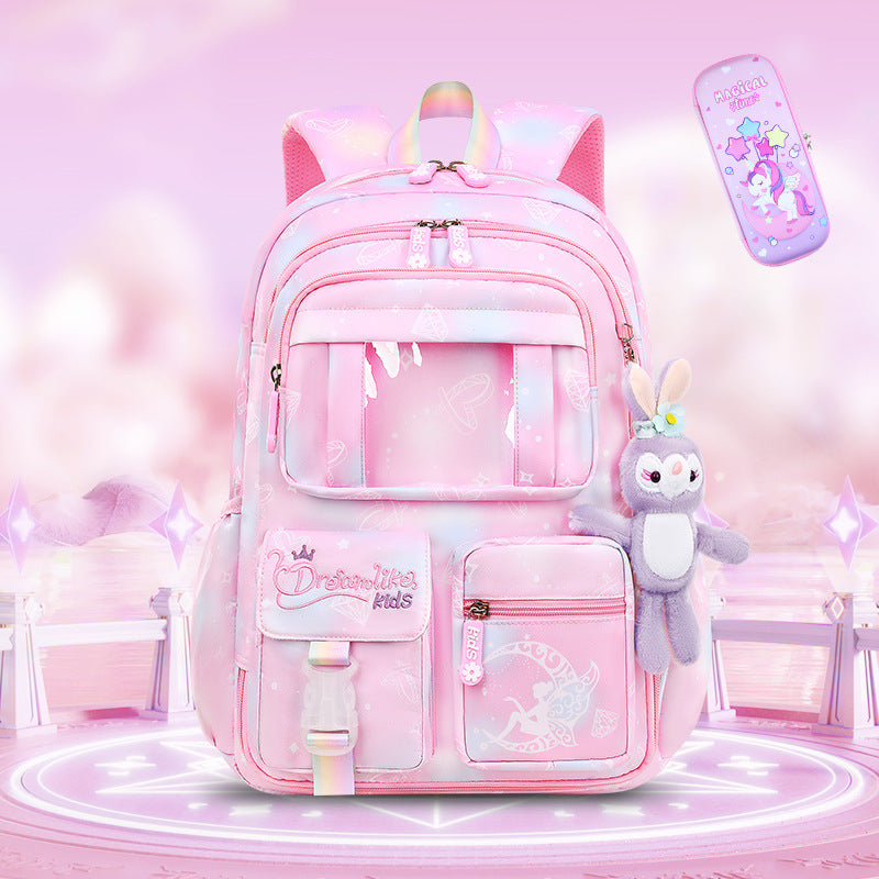 Female Refrigerator Open Door Lightweight Large Elementary School Students' Schoolbags