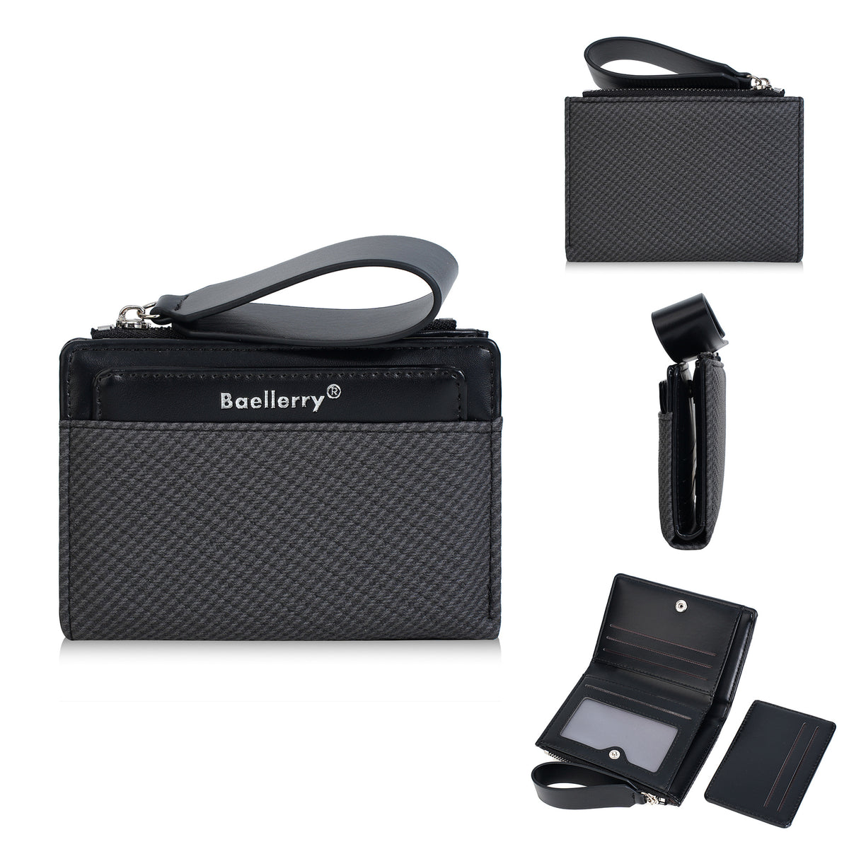 Women's Short High-grade Wrist Strap Fashion Zipper Ladies Wallet