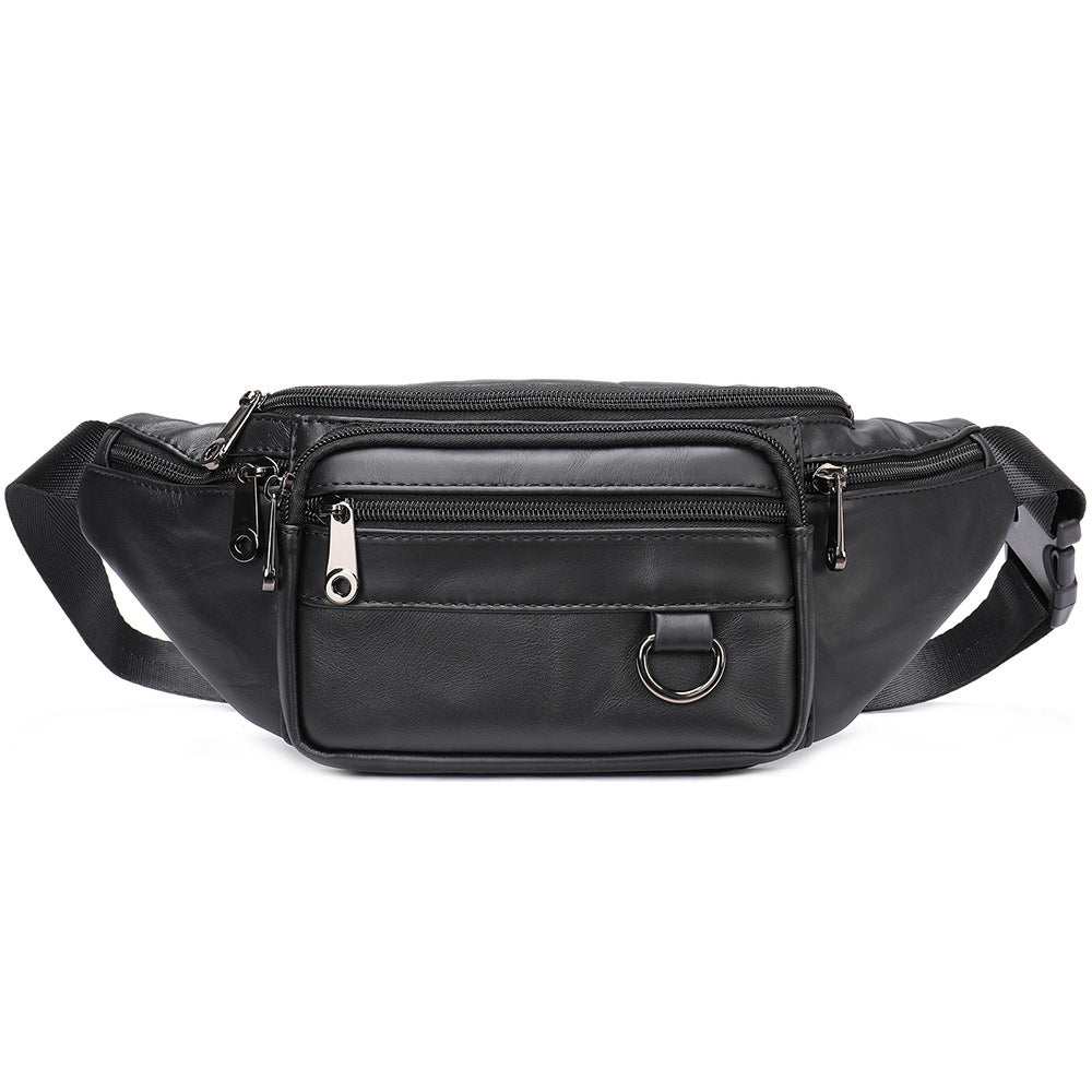 Men's Genuine Leather Mobile Business First Layer Men's Waist Packs