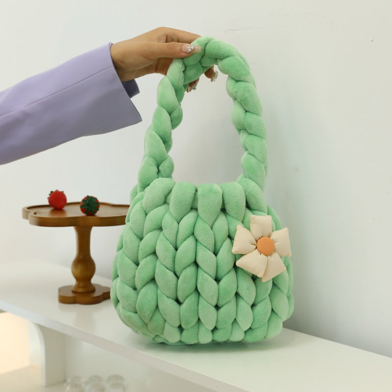 Homemade Iceland Wool Flower Underarm Free Girlfriend Gift Bags