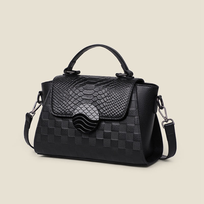 Women's Genuine Leather Large Capacity Light Luxury Women's Messenger Bag
