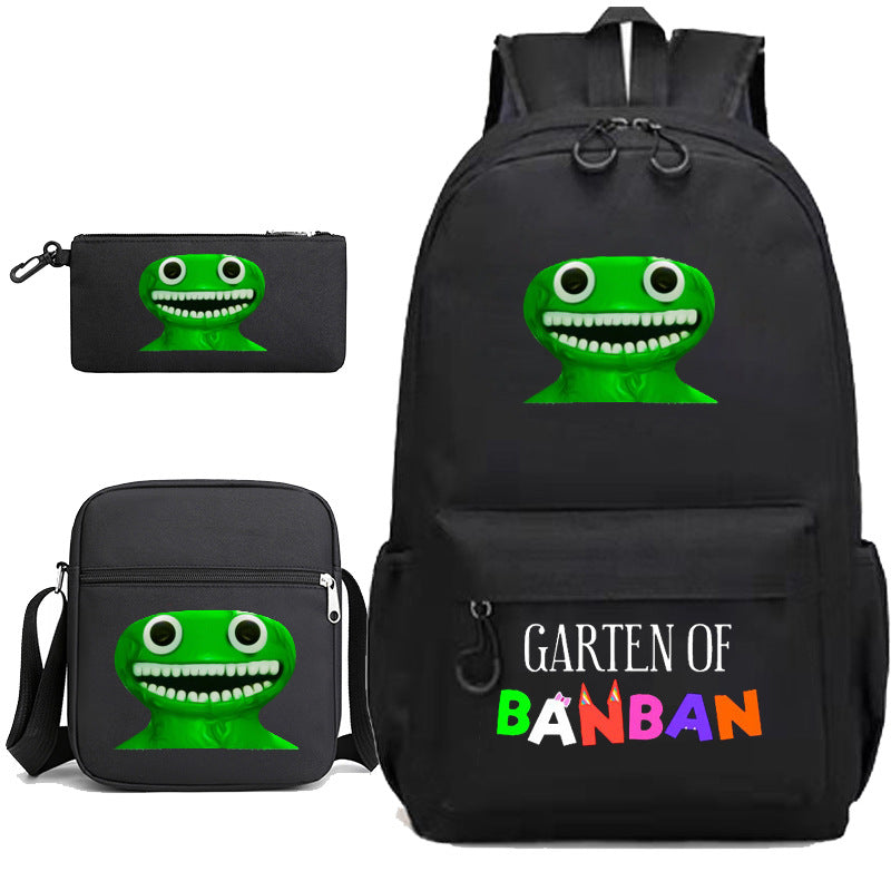 Elegant Unique Garden Game Pencil Three-piece Elementary School Students' Schoolbags