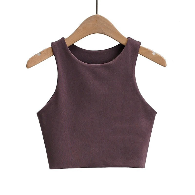 Women's Midriff Slim Fit Running Fitness Yoga Tops
