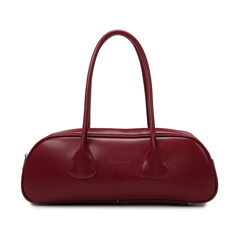 Women's Baguette Fashion Simple Texture Underarm Large Armpit Bags