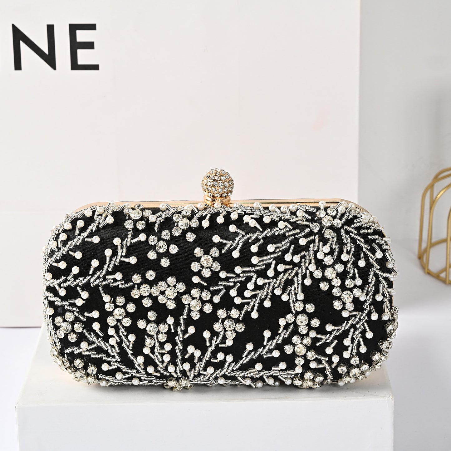 Diamond Pearl Handmade Beaded Light Luxury Handbags