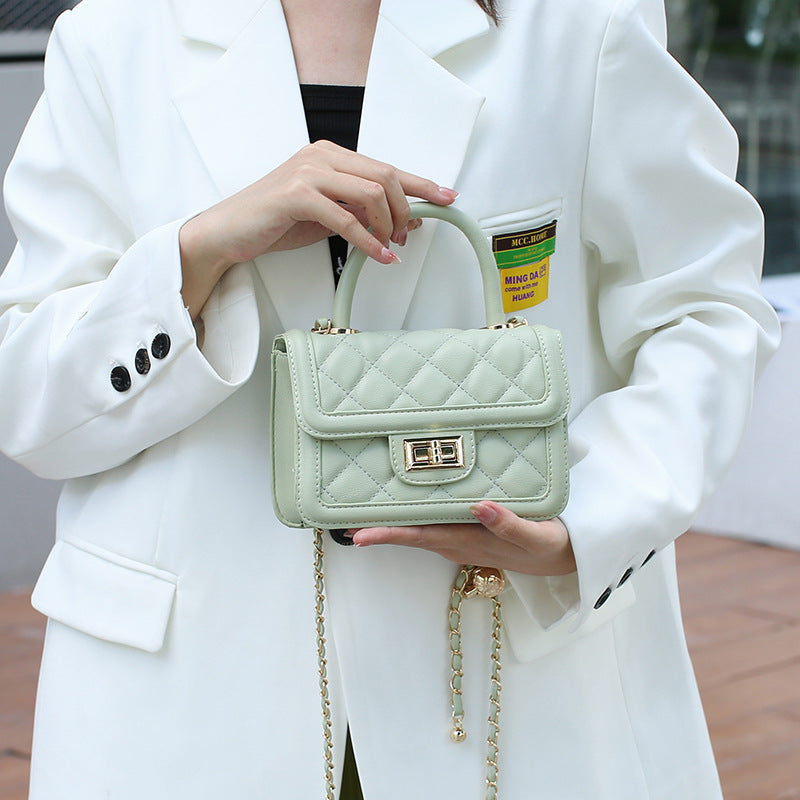 High-grade Versatile Style Chain Rhombus Convenient Handbags