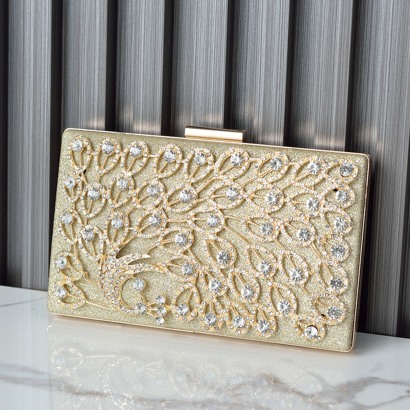 Women's High-grade Dinner Design Diamond Dress Hand-held Evening Bags