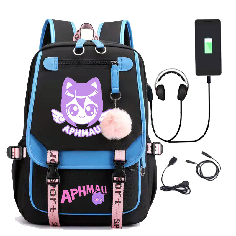 Women's & Men's & Korean Trend Computer Charging Middle School Students' Schoolbags