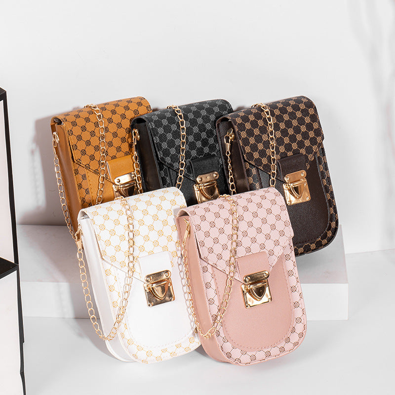 Comfortable Women's Fashion Retro Chain Mobile Bags