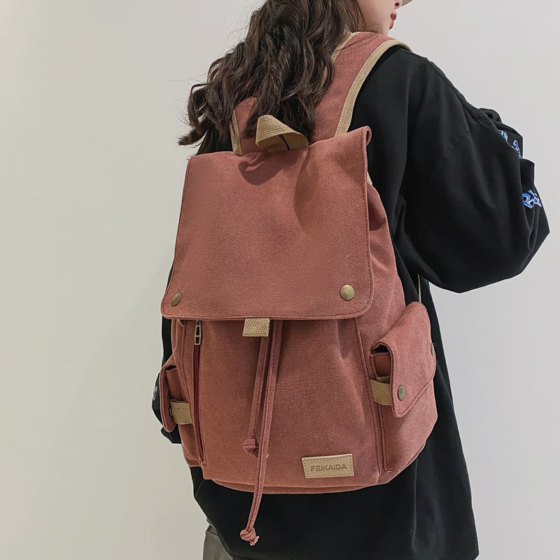 Tooling Style Female Fashion Trendy Retro Backpacks