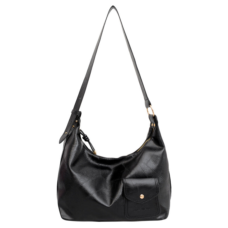 Women's Retro Large Capacity Fashion Texture Commuter Women's Messenger Bag