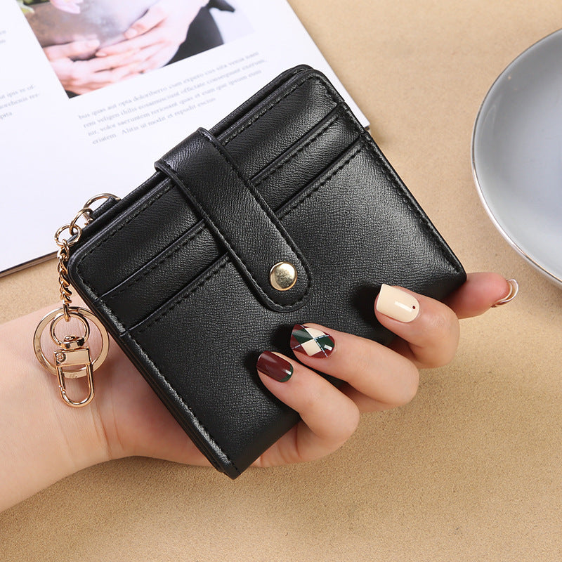 Women's Simple Short Three-fold Zero Fashion Ladies Wallet