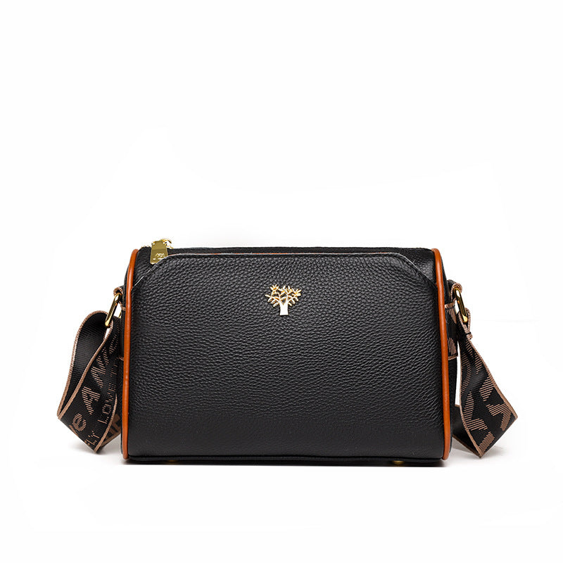 Women's Leather Fashionable Large Capacity First Layer Shoulder Bags