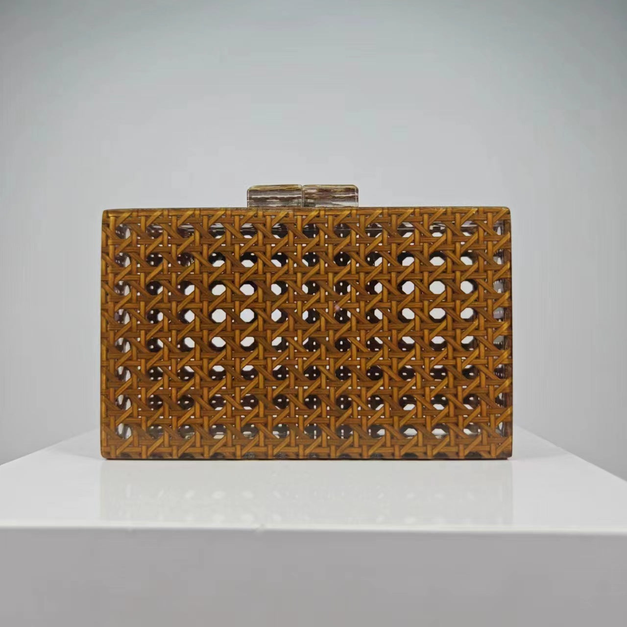 Women's Dinner Vintage Rattan Fashion Acrylic Chain Evening Bags