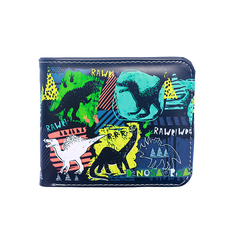 Women's & Men's Animal Short Dinosaur Printed Personalized Men's Wallet