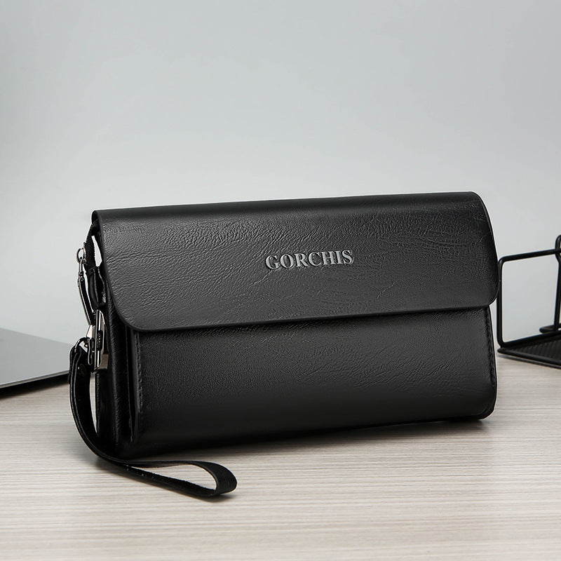 Men's Classic Clutch Password Multiple Slots Crocodile Men's Handbags