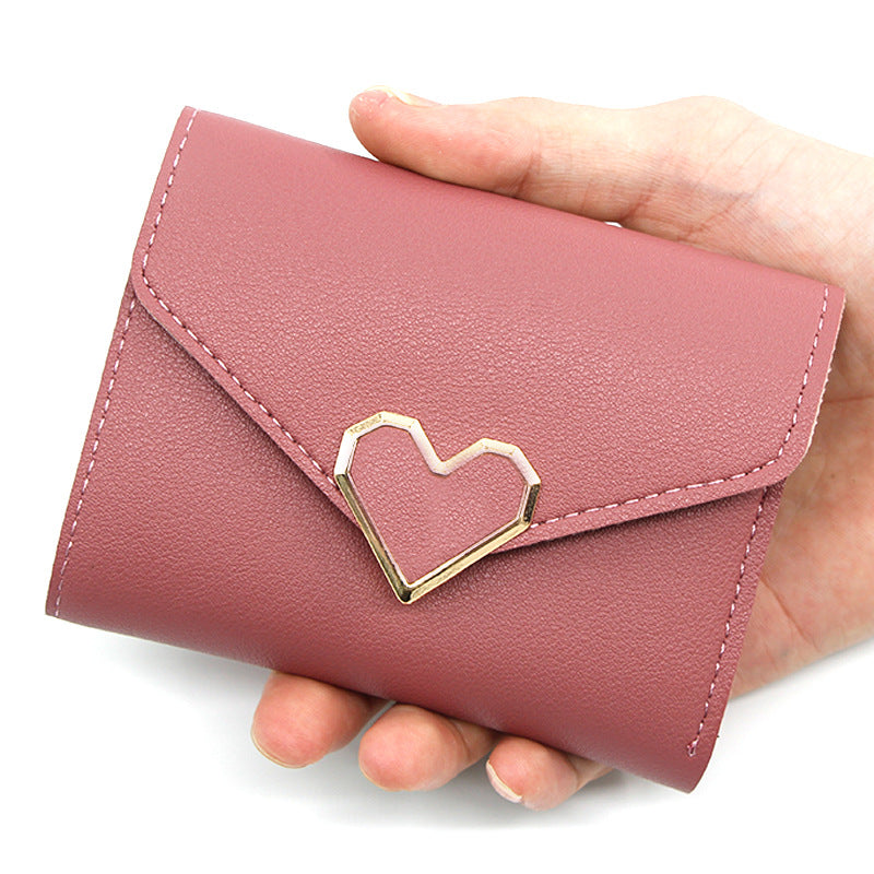 Female Short One Mini Sweet Thin Ladies Wallet