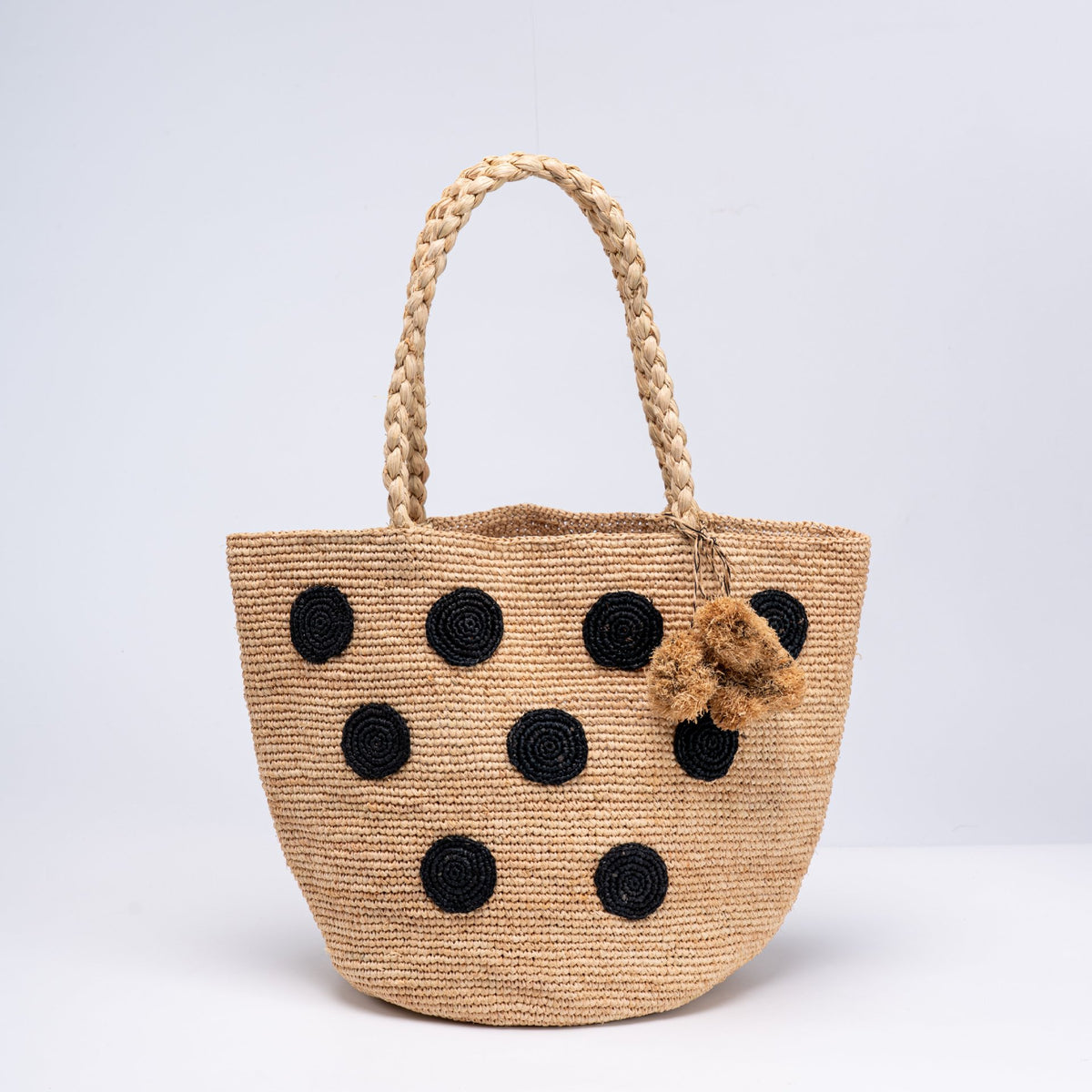 Women's High-grade Raffia Hand-woven Large Capacity Beach Women's Shoulder Bag
