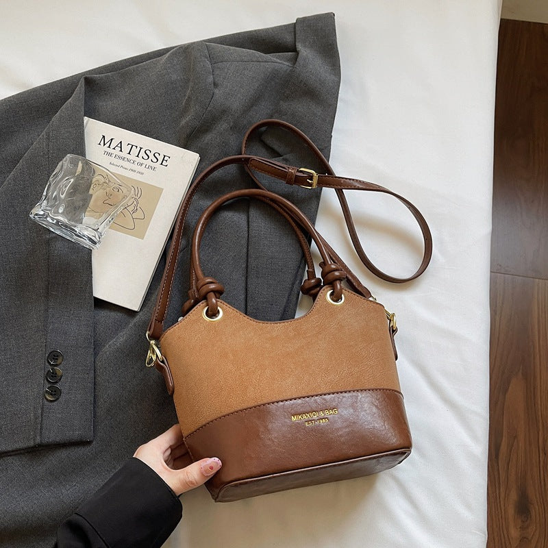 Winter Stitching Portable Commuter High Sense Women's Shoulder Bag