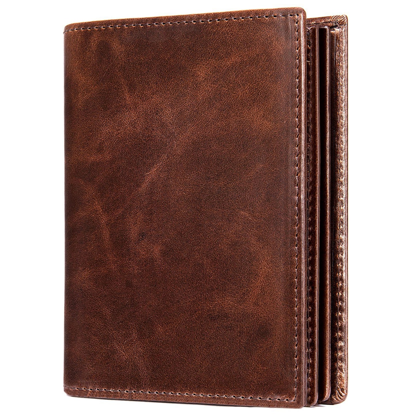 Men's Cowhide Genuine Leather Short Top Layer Men's Wallets