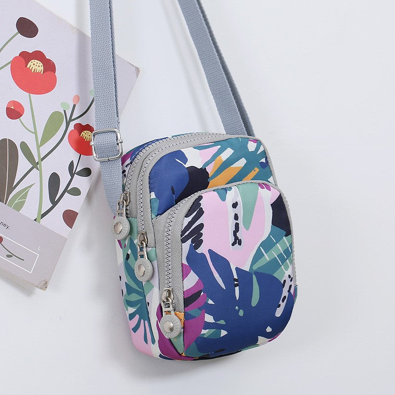 Women's Mobile Mini Nylon Trendy Vertical Women's Messenger Bag