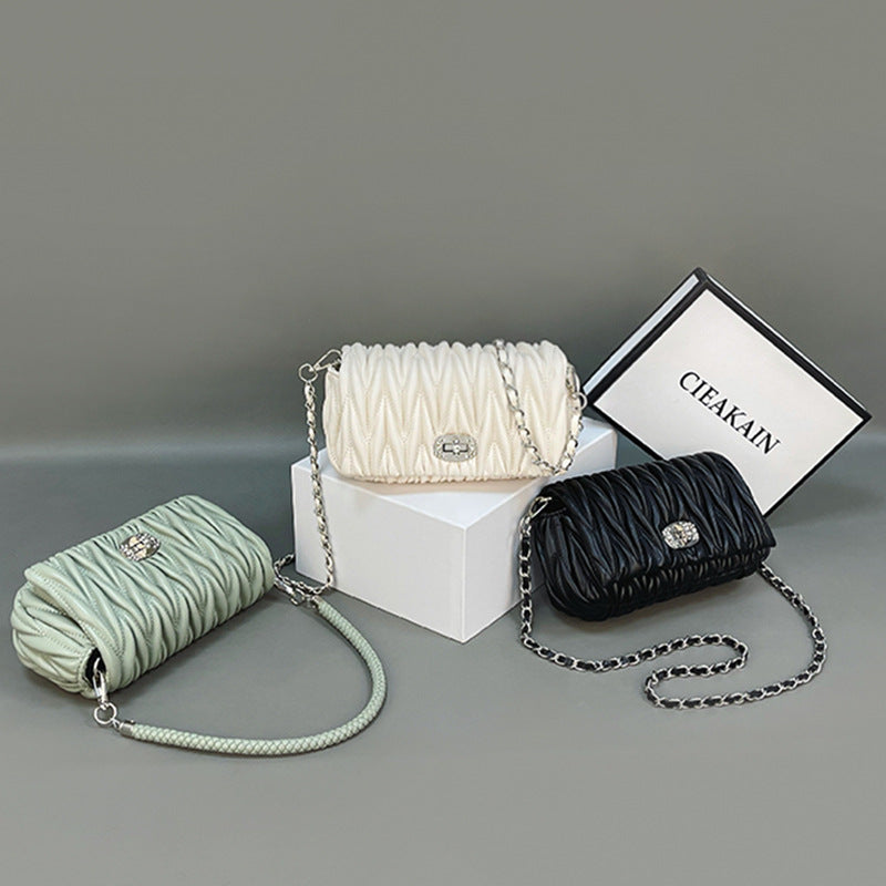 Summer Graceful Fashionable Rhinestone Chain Fairy Shoulder Bags