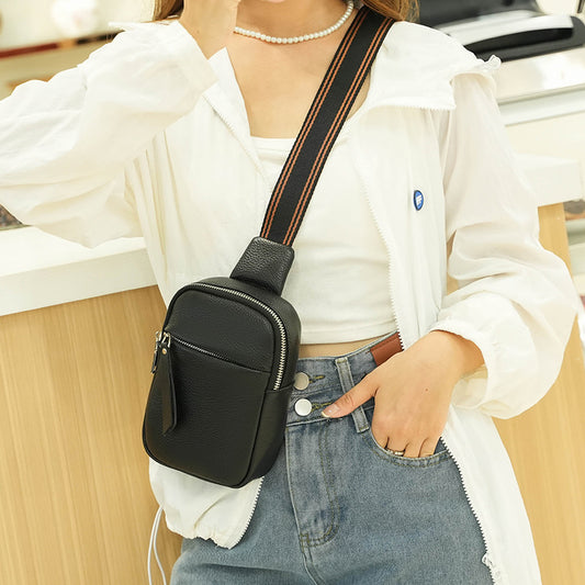 Women's & Men's & Genuine Leather First Layer Cowhide Waist Packs