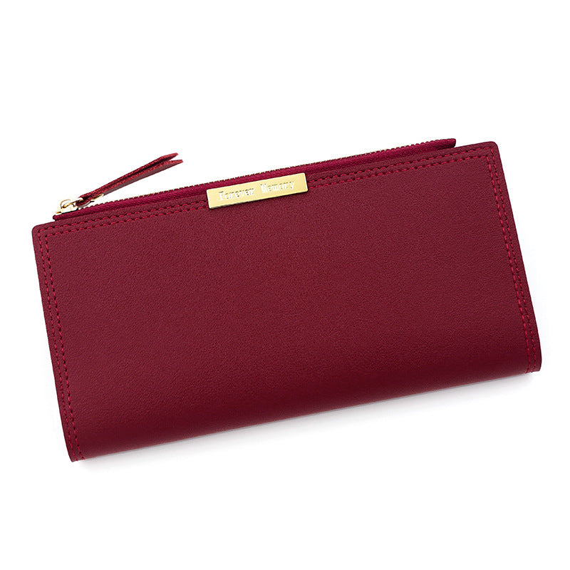 Women's Korean Long Multiple Slots Zipper Female Ladies Wallet