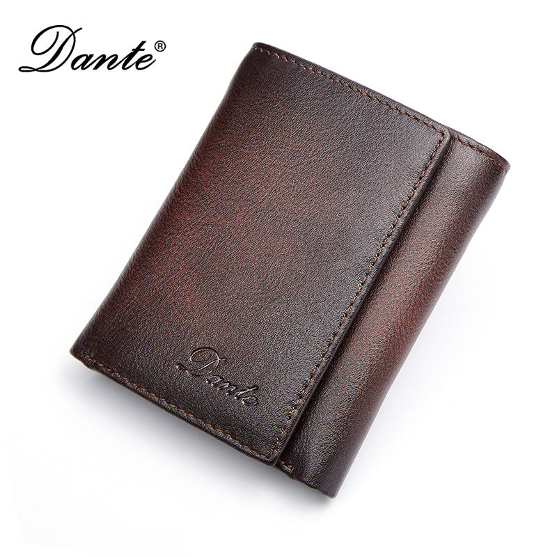 Man Credit First Layer Cowhide Multiple Men's Wallets