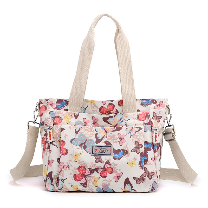 Women's Fashionable Korean Style Portable Printed Large Capacity Women's Shoulder Bag