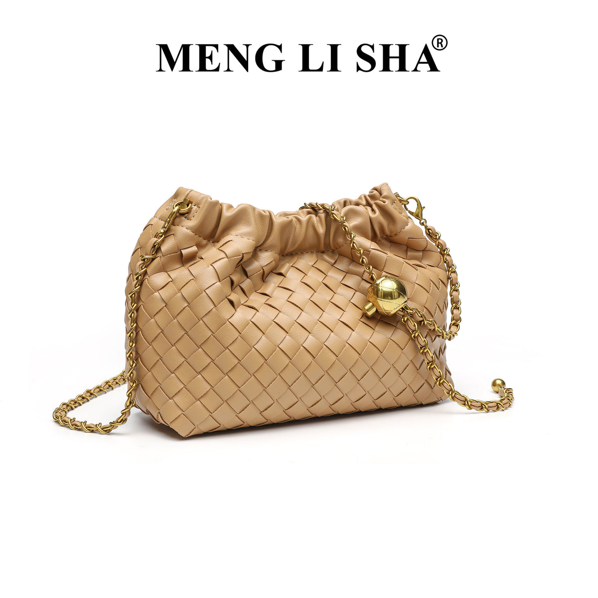 Design Chain Woven Cloud Simple Stylish Textured Women's Handbag