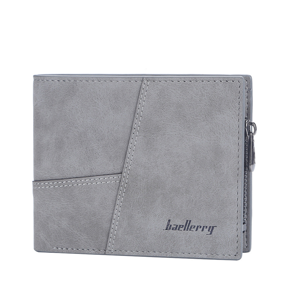 Men's Short Retro Multiple Slots Business Ticket Men's Wallet