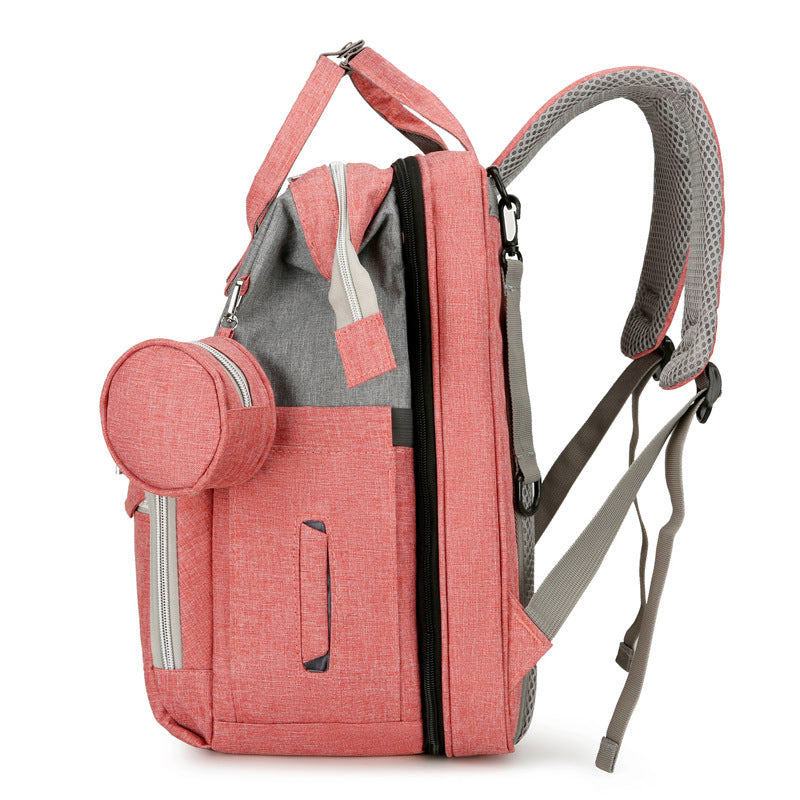 Folding Mummy Crib Sunshade Large Capacity Bags