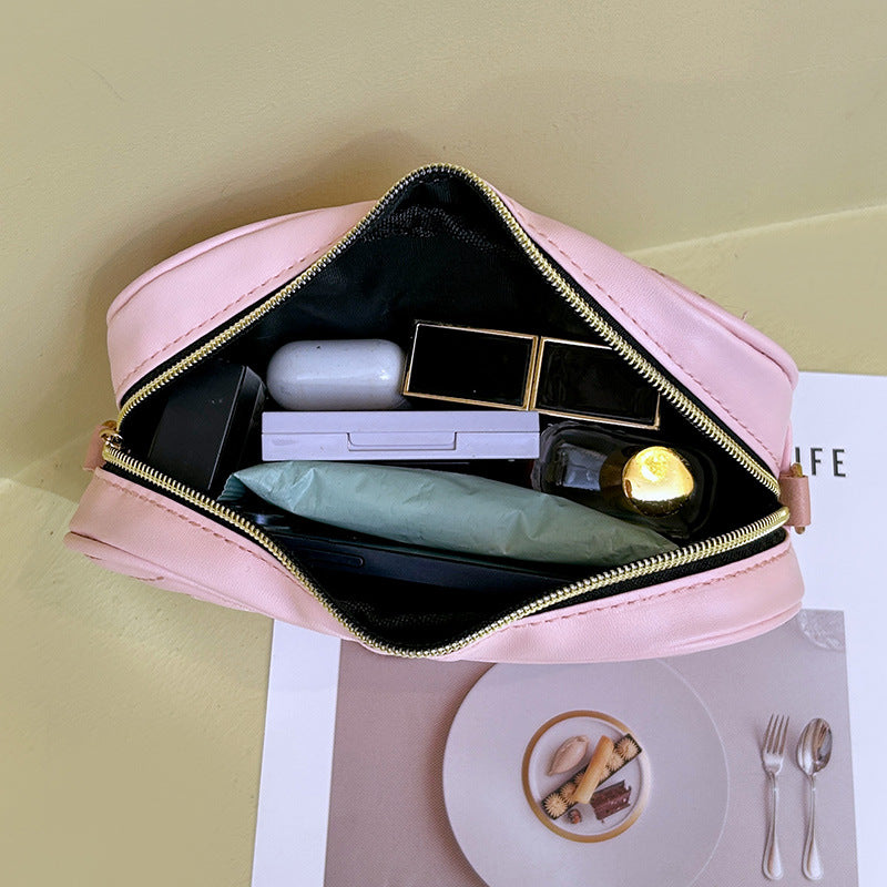 Women's Embroidered Heart Design High-grade Trendy Peach Women's Messenger Bag