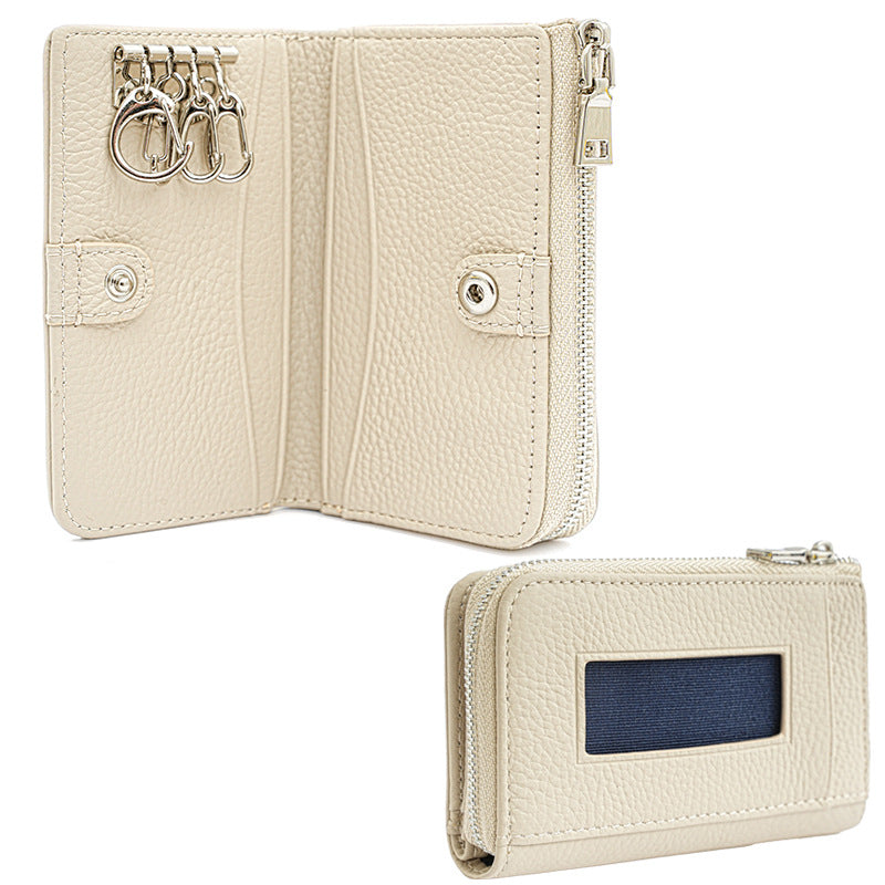 Women's Genuine Leather Cowhide Multifunctional Zipper Ladies Wallets