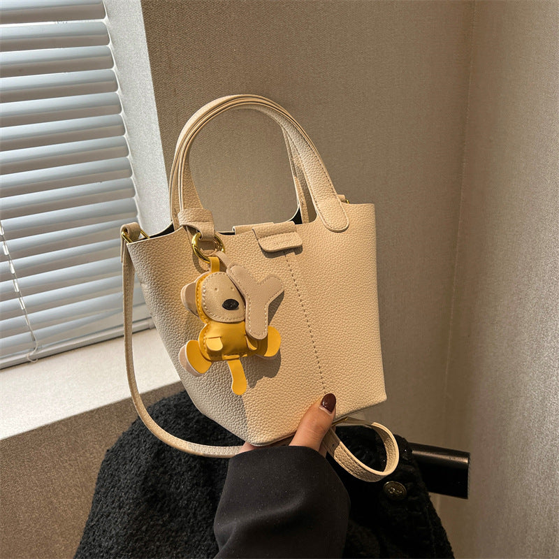 Women's Design Lychee Pattern Western Style Vegetable Crossbody Bags