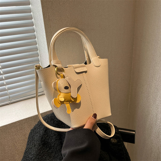 Women's Design Lychee Pattern Western Style Vegetable Crossbody Bags