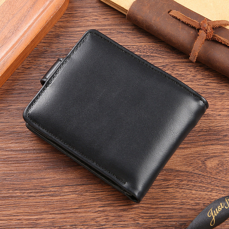 Men's Short Business Simplicity Fashion Soft Leather Men's Wallet